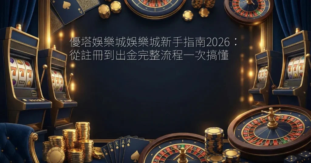 優塔娛樂城娛樂城新手指南2026：從註冊到出金完整流程一次搞懂