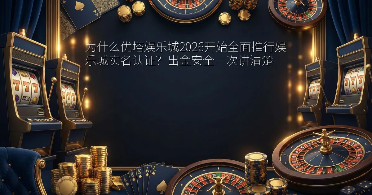 为什么优塔娱乐城2026开始全面推行娱乐城实名认证？出金安全一次讲清楚